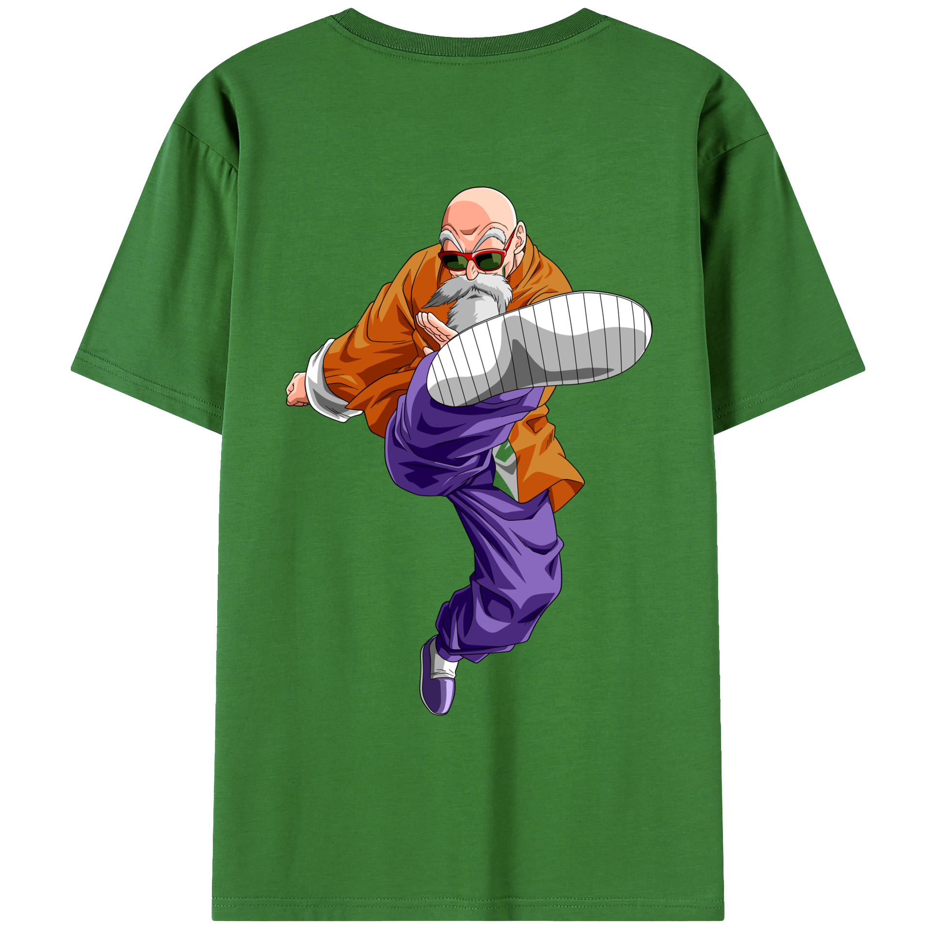 （画像用） ドラゴンボール 亀仙人（かめせんにん） DRAGON BALL Master Roshi Kame Sennin レディース半袖Tシャツ(バックプリント)